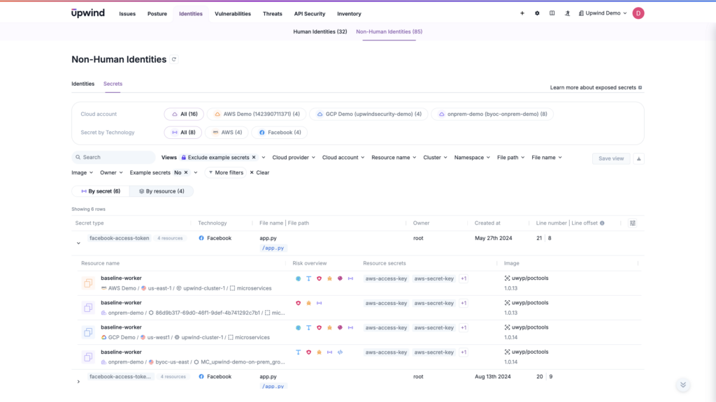 Runtime security features help detect attempts to access Secrets 